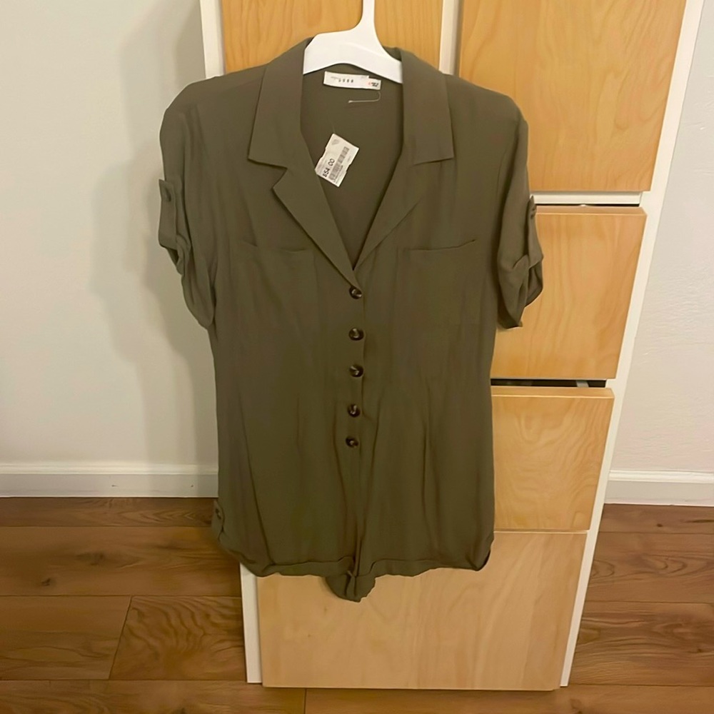 Lush, olive green romper